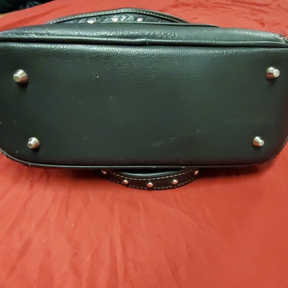 MW Black Beauty Turquoise Conch Western Purse - Picture 7 of 8